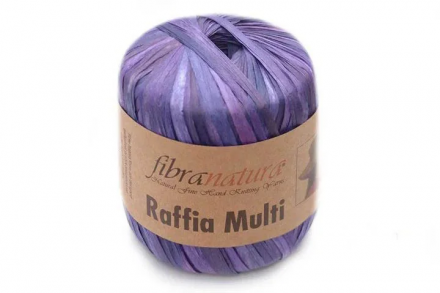 Raffia Multi (Fibra Natura) 117-06 сине-фиолетовый, пряжа 35г