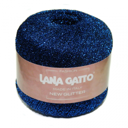 New Glitter (Lana Gatto) 8589 синий, пряжа 25г