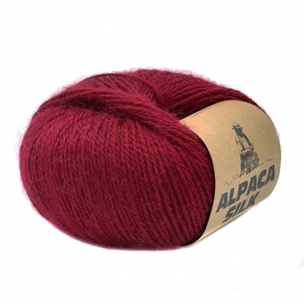 Alpaca Silk (Kutnor) 2015 бордовый, пряжа 50г