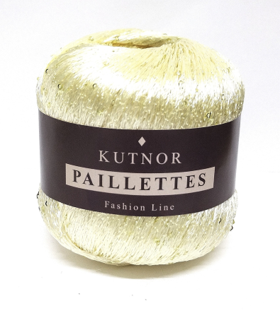 Paillettes (Kutnor) 169 крем, пряжа 50г