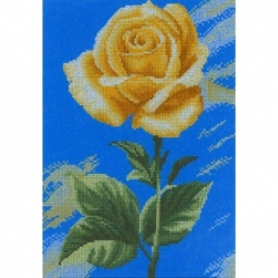 35046 &quot;Желтая роза на голубом&quot; набор для вышивания крестом