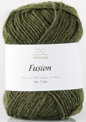 Fusion (Infinity) 9573 зеленый мох, пряжа 50г