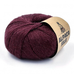 Alpaca Silk (Kutnor) 2130 т.бордовый, пряжа 50г