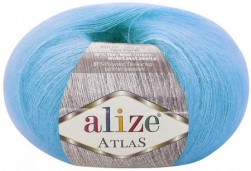 Atlas (Alize) 484 голубая бирюза, пряжа 50г