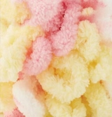 Puffy Color (Alize) 6369 желтый-розовый, пряжа 100г
