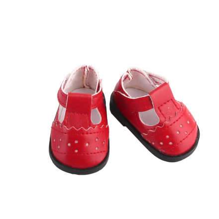 KBG-7 01 красные туфельки, аксессуары для кукол 5 см