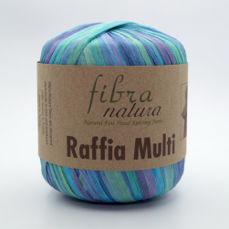 Raffia Multi (Fibra Natura) 117-11 синее море, пряжа 35г