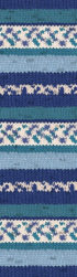 Superwash Wool (Alize) 7708 белый-синий-изумруд принт, пряжа 100г