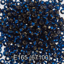 67100 (E165) синий круглый бисер Preciosa 5г