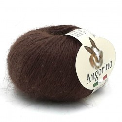 Angorino (Kutnor) 7309 шоколад, пряжа 25г