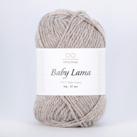 Baby Lama (Infinity) 1040 серый меланж, пряжа 50г
