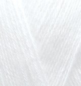 Angora Gold​ (Alize) 55 Beyaz, пряжа 100г