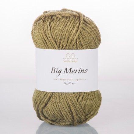 Big Merino (Infinity) 9364 темная оливка, пряжа 50г