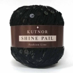 Shine Pail (Kutnor) 049 черный, пряжа 50г
