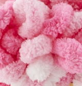 Puffy Color (Alize) 6383 розовый-белый, пряжа 100г