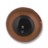 CRP-12 светло-коричневые глаза кристальные пришивные, 12мм, 4 шт