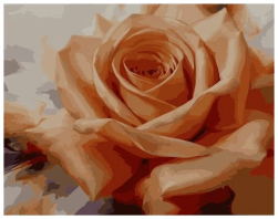 VA-1496 &quot;Оранжевая роза (худ. Левашов И.)&quot; картина по номерам