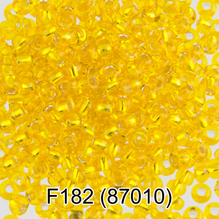 87010 (F182) желтый круглый бисер Preciosa 5г