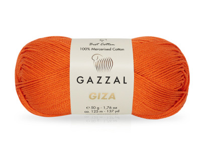 Giza (Gazzal) 2465 оранжевый, пряжа 50г
