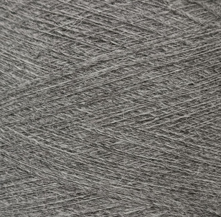 Angora Soft (Haitong Textile) H903 серый меланж, пряжа бобинная китайская 1г