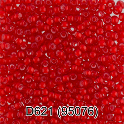 95076 (D621) красный круглый бисер Preciosa 5г