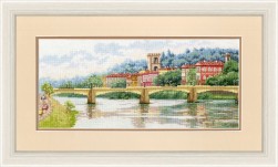 ДЛ-037 &quot;Мост Понте-алле-Грацие, Флоренция&quot; набор для вышивки крестом