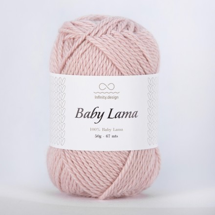 Baby Lama (Infinity) 3511 пыльная роза меланж, пряжа 50г