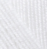 Superlana Midi (Alize) 55 белый, пряжа 100г