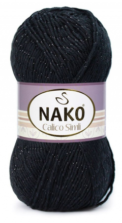 Calico Simli (Nako) 217 черный, пряжа 100г