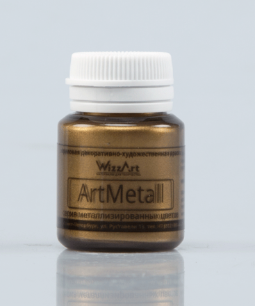 WM4.20 золото коричневое светлое ArtMetall краска акриловая 20 мл