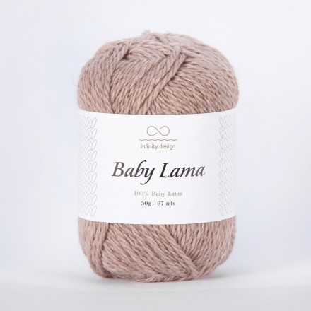 Baby Lama (Infinity) 3531 увядшая роза меланж, пряжа 50г