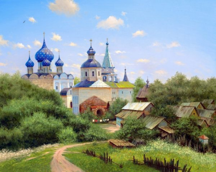 VA-3288 &quot;Православный собор (худ. Милюков А.)&quot; картина по номерам