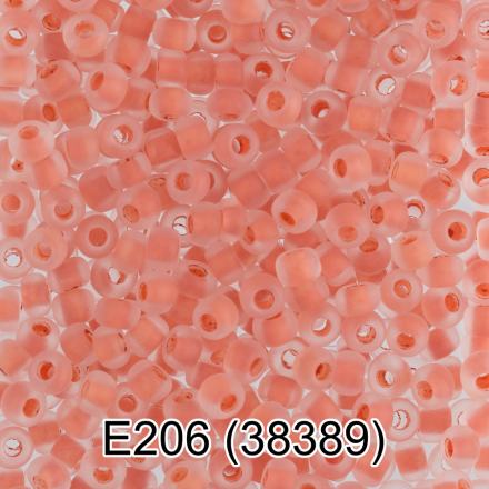38389 (E206) оранжевый матовый круглый бисер Preciosa 5г