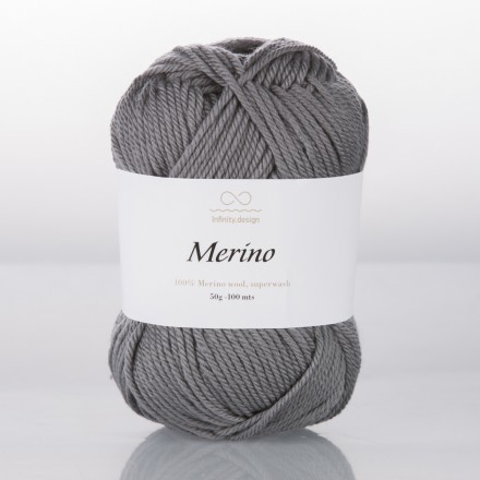 Merino (Infinity) 1053 темный серый, пряжа 50г