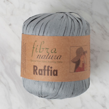 Raffia (Fibra Natura) 116-11 серый, пряжа 40г