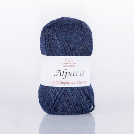 Alpaca (Infinity) 0834 синий, пряжа 50г