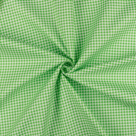 Бабушкин сундучок, БС-48 клетка зеленый, ткань для пэчворка 50х55 см