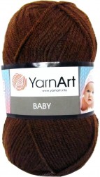 Baby (Yarnart) 1182 коричневый, пряжа 50г