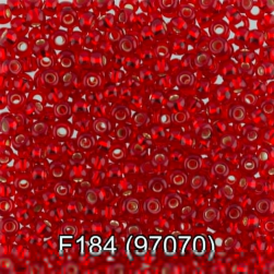 97070 (F184) красный круглый бисер Preciosa 5г