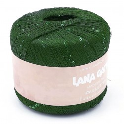 Paillettes LG (Lana Gatto) 8938 темно-зеленый пряжа 25г