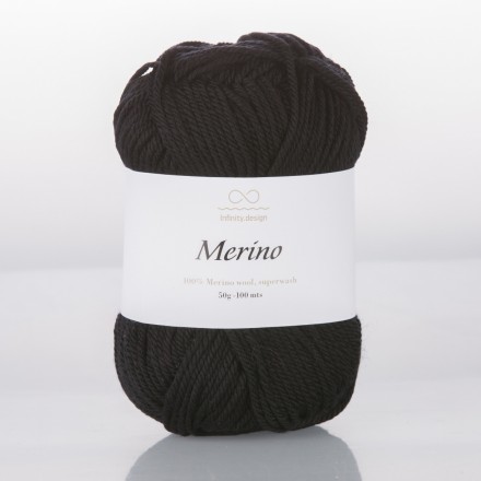 Merino (Infinity) 1099 черный, пряжа 50г