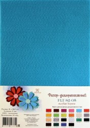 FLT-S2-05 фетр декоративный голубой 180г, 21х30см, 2мм