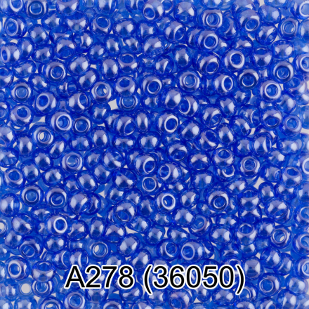 36050 (A278) синий круглый бисер Preciosa 5г
