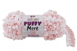 Puffy More (Alize) 6272 персик-белый, пряжа 150г