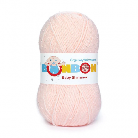 Bonbon Baby Shimmer (Nako) 98908 персик, пряжа 100г