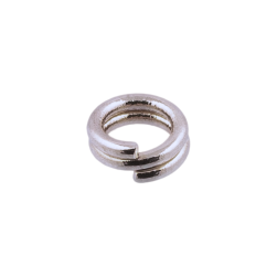 FMK-R04 03 под античное серебро, кольца для бус двойные 4 мм, 50шт
