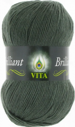Brilliant​ (Vita) 5124 темно-зеленый, пряжа 100г