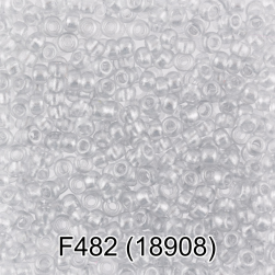 18908 (F482) серебряный металлик, круглый бисер Preciosa 50г