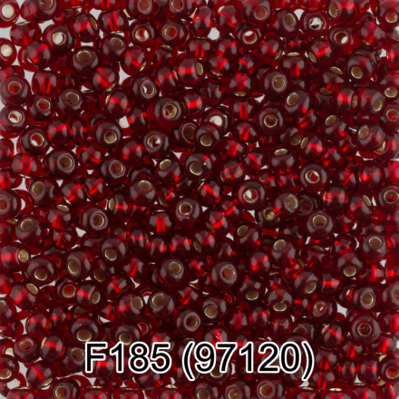97120 (F185) т.красный круглый бисер Preciosa 5г