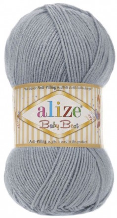 Baby Best (Alize) 119 серый, пряжа 100г